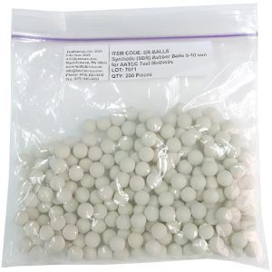 Testfabrics White SBR Rubber Balls For Laundrometer 200 Pcs/pack