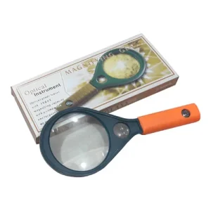Hand Magnifying Glass 90 mm Orange-Green