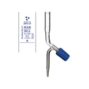 Arco Glass Burette 25mL Class A PTFE Needle Valve Type