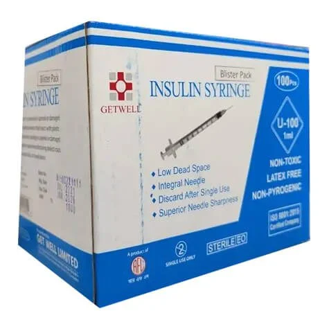 Insulin Syringe 1mL 31G 100 Pcs – Premium Disposable Medical Syringe - Image 2