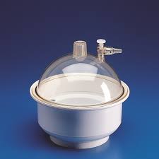Wingens Germany polycarbonate vacuum desiccator with pump