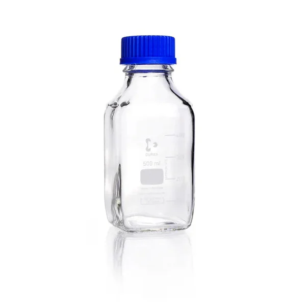 Duran Lab Glass Bottle 500 mL (GL45) - High-Performance Borosilicate Reagent Bottle